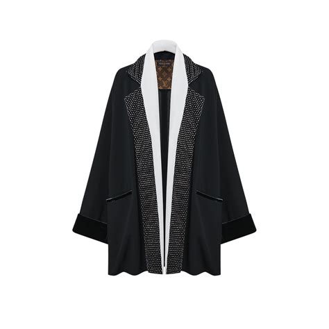 Crystal Lapel Robe Jacket 